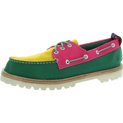 Sperry A/o Lug Nylon Mens Mixed Media Nylon Boat Shoes In Multi