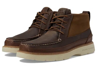 Sperry A/o Plushwave Lug Sts25309 Men Us 10.5 Brown Leather Chukka Boots Rhs3529