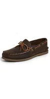 Sperry Authentic Original 1 Eye Boat Shoes Dark Brown In Brown