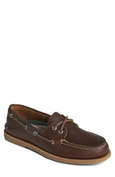 Sperry Authentic Original 2-eye Boat Shoe In Dark Tan