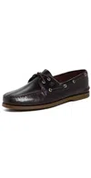 Sperry Authentic Original 2 Eye Leather Boat Shoes Amaretto Leather Mix Mat In Amaretto Leather Mix Mat