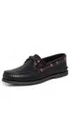 Sperry Authentic Original 2 Eye Leather Boat Shoes Black In Black