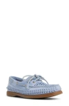 Sperry Authentic Original 2 Eye Woven Boat Shoe In Blue