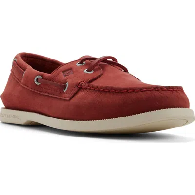Sperry Authentic Original 2 Eye Nubuck Boat Shoes Other Red In Brown