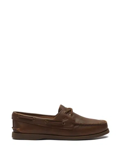 Sperry Authentic Original 2-eye Lace-up Loafers In Brown