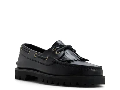 Sperry Authentic Original 2eye Low Lug Kiltie Boat Shoe In Black