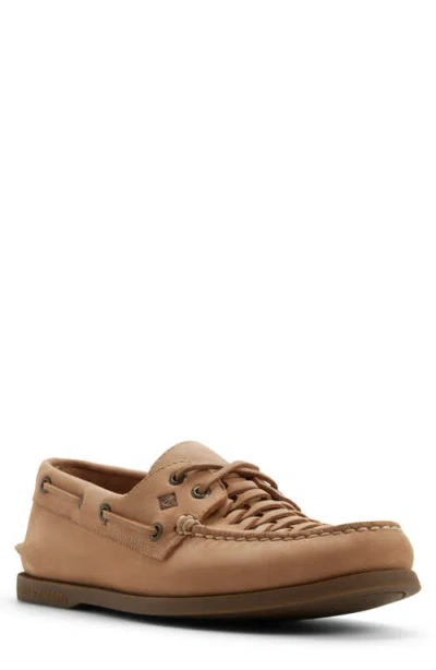 Sperry Authentic Original 2-eye Woven Boat Shoe In Brown