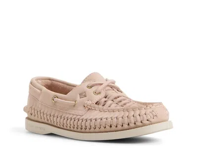 Sperry Authentic Original 2eye Woven Boat Shoe In Pink