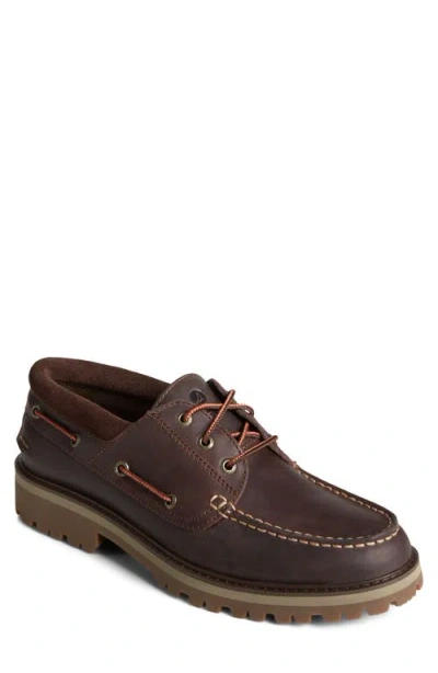 Sperry Authentic Original 3-eye Boat Shoe In Brown