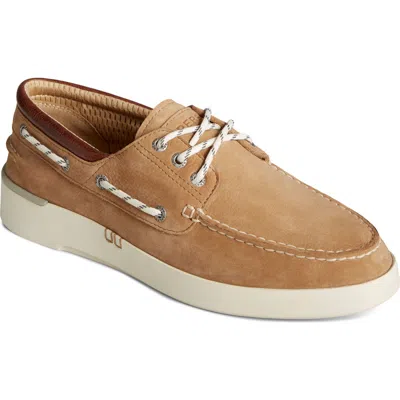Sperry Topsider Authentic Original 2-eye Tumbled & Nubuck Tan In Neutrals
