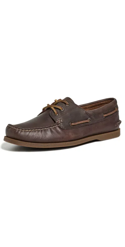 Sperry Authentic Original 3-eye Boat Shoes Dark Oak In Brown