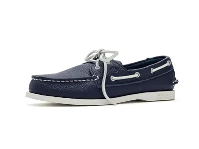 Sperry Sea Ketch (little Kid/big Kid) Boy's Shoes Midnight Blue : 12 Little Kid M, Textile In Multi