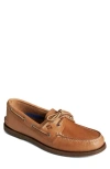 Sperry Authentic Original Boat Shoe In Sahara Leather Smooth