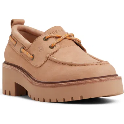 Sperry Authentic Original Lug Boat Shoe In Brown