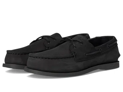 Sperry Authentic Original (toddler/little Kid/big Kid) Boys Shoes Black : 4.5 Big Kid M, Leather