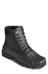 Sperry Avenue Duck Mens Faux Leather Outdoor Ankle Boots In Black