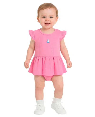 Sperry Baby Girls' Short-sleeve Bodysuit With Rattle, 2-piece Set In Pink