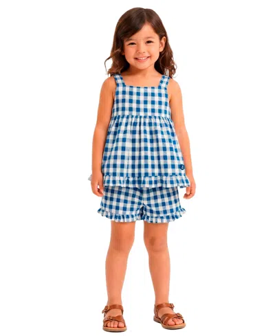 Sperry Baby Girls' Sleeveless Tank Top & Shorts, 2-piece Set In Blue