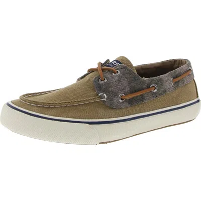 Sperry Bahama Ii Mens Lace-up Canvas Casual And Fashion Sneakers In Multi