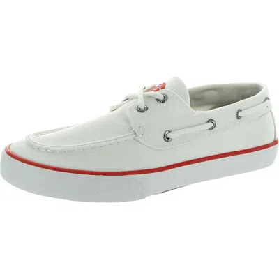 Sperry Bahama Ii Mens Lace-up Man Made Boat Shoes In White