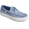 Sperry Bahama Ii Sts23982 Sneaker Men's Blue Twill Half Boat Shoes Zpo3881 In Blue