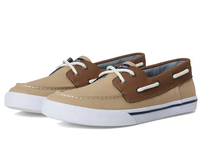 Sperry Bahama (little Kid/big Kid) Boy's Shoes Khaki 1 : 2 Little Kid M, Canvas In Brown