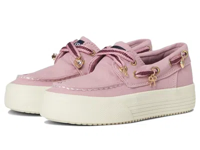 Sperry Bahama Platform (little Kid/big Kid) Girls Shoes Lilas/fig : 1 Little Kid M, Canvas