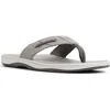 Sperry Baitfish Flip Flop In Light Grey