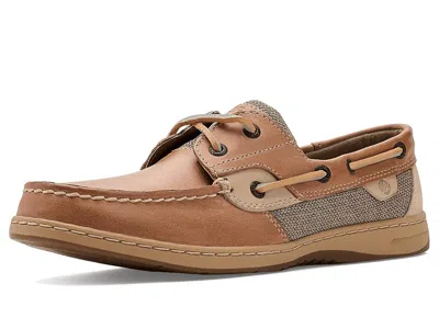 Sperry Bluefish 2 Eye Women's Flat Shoes Linen Multi: 5 M (b) In Brown
