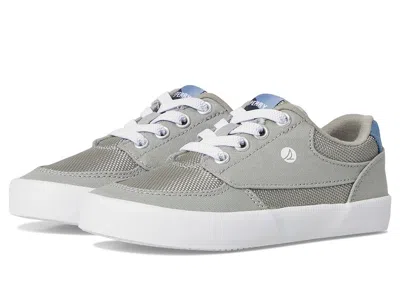 Sperry Boardwalk Sneaker Washable (little Kid/big Kid) Boy's Shoes Grey 2 : 1 Little Kid M, Canvas In Gray