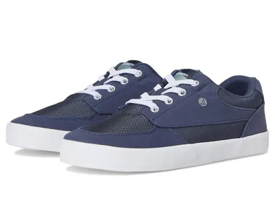 Sperry Boardwalk Sneaker Washable (little Kid/big Kid) Kid's Shoes Navy 1 : 2 Little Kid M, Canvas In Blue