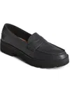 SPERRY CHUNKY PENNY WOMENS LEATHER SLIP-ON LOAFERS