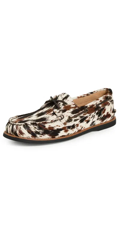 Sperry Cloud Ao Lux Animal Print Boat Shoes White/print