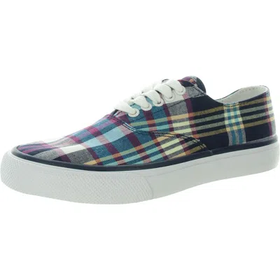 Sperry Cloud Cvo Mens Plaid Canvas Casual And Fashion Sneakers In Multi