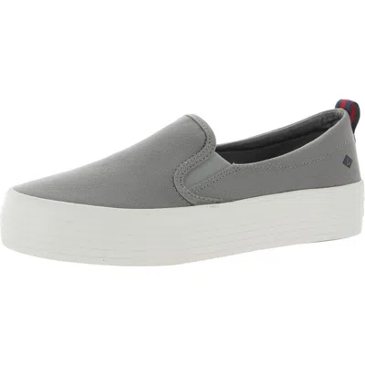 SPERRY CREST TG WOMENS PLATFORM LACELESS SLIP-ON SNEAKERS