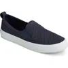 Sperry Crest Twin Gore Womens Suede Slip On Casual And Fashion Sneakers In Multi