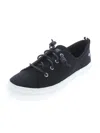 Sperry Crest Vibe Ap Womens Leather Lifestyle Casual And Fashion Sneakers In Black