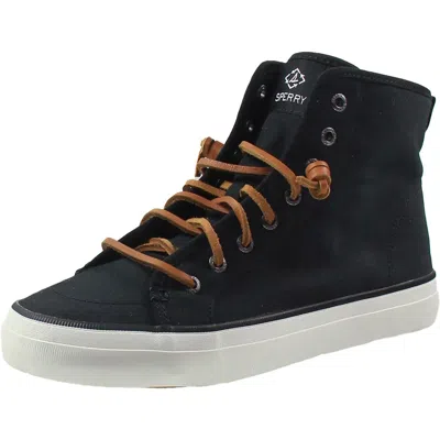 Sperry Crest Womens Lace-up Canvas High-top Sneakers
