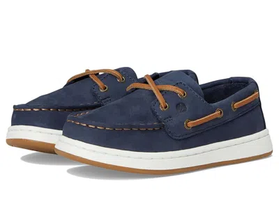 Sperry Cup Ii Boat (little Kid/big Kid) Boys Shoes Midnight Blue : 11 Little Kid M, Leather