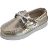 Sperry Cup Ii Metallic Boat Shoe In Gold
