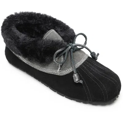 Sperry Emory Womens Ankle Faux Fur Line Winter & Snow Boots In Black