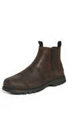 Sperry Fenway Pull On Waxed Boots Dark Brown In Brown