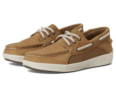 Sperry Gamefish (little Kid/big Kid) Boys Shoes Dark Tan : 13.5 Little Kid M, Leather In Brown