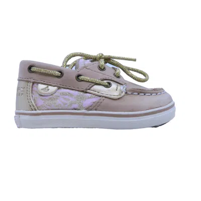 Sperry Kids' Girls Tan Light Pink Gold Sneakers In Multi
