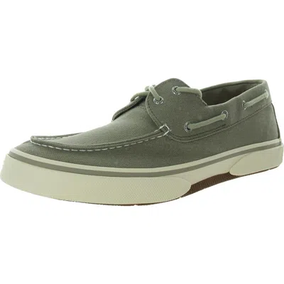 Sperry Halyard 2-eye Mens Lace-up Canvas Boat Shoes In Multi