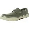 Sperry Halyard 2-eye Mens Lace-up Canvas Boat Shoes In Green