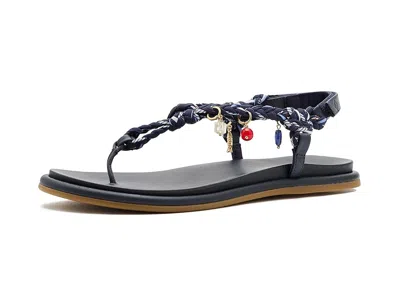 Sperry Isla T Bar Sandals Navy In Black