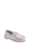 Sperry Kids' Authentic 2-eye Leather Boat Shoe In Pink