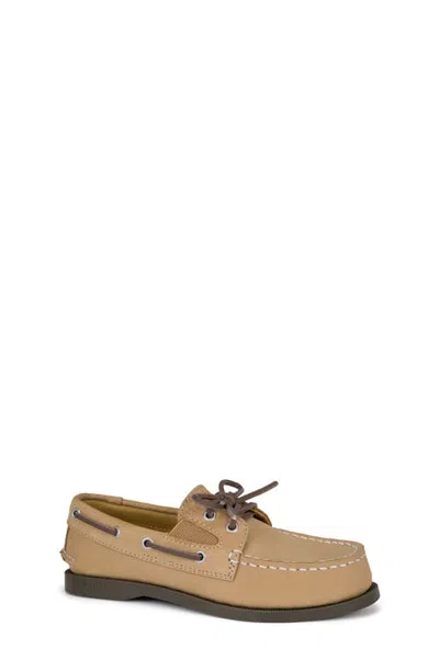 Sperry Kids' Authentic Original Boat Shoe In Sahara Tan
