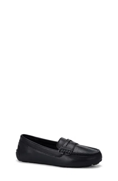 Sperry Kids' Leather Driver Moc Penny Loafer In Black